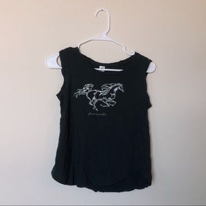 Louisville tank / cap sleeve size medium (black)